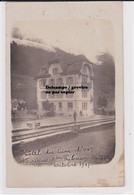 Neirivue, Hôtel Du Lion D'Or, Voie De Chemin De Fer. (souvenir D'un Interné ?) - Neirivue