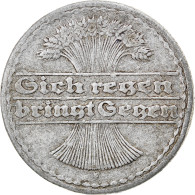 Monnaie, Allemagne, République De Weimar, 50 Pfennig, 1921, Stuttgart, TB - 50 Rentenpfennig & 50 Reichspfennig