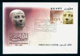 EGYPT / 2002 /  THE EGYPTIAN MUSEUM / EGYPTOLOGY / SCULPTURE / FDC - Briefe U. Dokumente