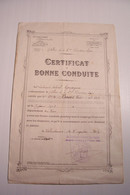 VILLEURBANNE   - CERTIFICAT De BONNE CONDUITE  - ARTILLERIE DE LA 6e DIVISION LEGERE  ( 1924 ) - Documenti