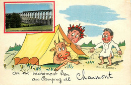 Chaumont * Souvenir Du Camping De Chaumont * CPA Avec Petite Vue Pont Viaduc - Chaumont