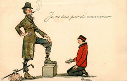 Cireur De Chaussures * Métier * CPA Illustrateur L. TRACKERAN * Dos 1900 * Je Ne Sais Par Où Commencer ! - Otros & Sin Clasificación