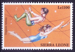 Sierra Leone 2000 MNH, Balancing Act Acrobats In Circus - Cirque