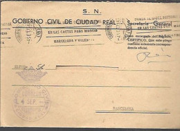GOBIERNO CIVIL  1973   CIUDAD REAL - Franchigia Postale