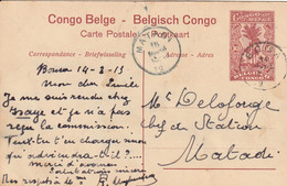Congo Belge Entier Postal Illustré 1913 - Interi Postali