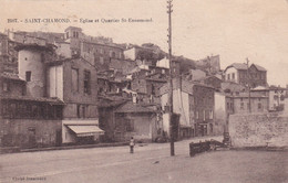 A13018- EGLISE ET QUARTIER SAINTE ENNEMOND, 1928 SAINT CHAMOND LOIRE FRANCE VINTAGE POSTCARD - Saint Chamond