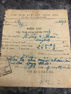 Nam Viet Nam Old-government Tax Payment Slip-certified By The Government South Vietnam-bien Lai -1pcs-Very Rare-nowadays - Collections