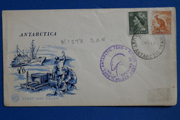 Y12 AUSTRALIE BELLE LETTRE 1951 TERRI. ANTARTICA FIRST EXPEDITION    + AFFRANCHISSEMENT  PLAISANT - Storia Postale