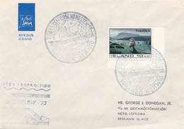 ISLANDE : Cachet Du Navire De Recherche Walther Herwing 1973 - Briefe U. Dokumente