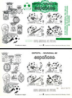 España. Prueba De Lujo Nº 4/5A. España '82 - Expofil '86. - Souvenirbögen