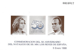 España. Prueba De Lujo Nº 15 Natalicio 1988 - Feuillets Souvenir