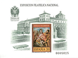 España. Prueba De Lujo Nº 19 Exfilna 89 1a Tirada - Feuillets Souvenir
