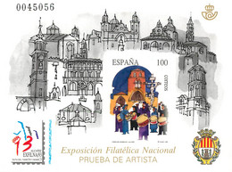 España. Prueba De Lujo Nº 29 Exfilna 1993 Alcañiz - Commemorative Panes