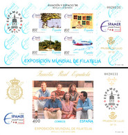 España. Prueba De Lujo Nº 58/59 Espamer 96 - Feuillets Souvenir