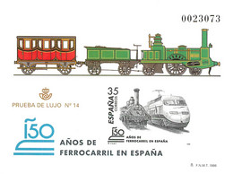 España. Prueba De Lujo Nº 67 Ferrocarril España 98 - Feuillets Souvenir