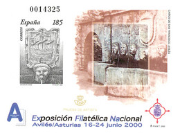 España. Prueba De Lujo Nº 72 Exfilna 2000 - Feuillets Souvenir