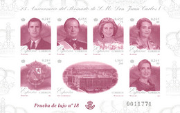España. Prueba De Lujo Nº 76 Aniversario S.M. Reyes 2001 - Feuillets Souvenir