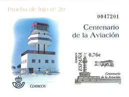 España. Prueba De Lujo Nº 82 Cent. Aviación 2003 - Feuillets Souvenir