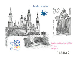 España. Prueba De Lujo Nº 96 Expo Zaragoza 2008 - Feuillets Souvenir