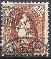 Schweiz Suisse 1905: 13 Zähne WZ I Zu 92A Mi 80C Yv 99 (13 Dents) Mit Stempel SAMADEN ?.I.07 (Zu CHF 190.00) - Used Stamps