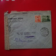 LETTRE ALEXANDRIA AMEDO PEPE POUR TROYES LEON BOISSEAU ET FILS - 1866-1914 Khedivate Of Egypt