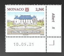 Monaco 2021 - Yv N° 3293 ** - Le Château D’Effiat (Ancien Fief Des Grimaldi) - Ungebraucht
