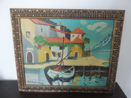 Limone Del Garda 1964 Olio SU TELA Cornice 50x60 C. - Huiles