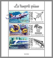 GUINEA REP. 2021 MNH Taxi Motorcycle Motorrad Moto Special Transport M/S - OFFICIAL ISSUE - DHQ2132 - Motos