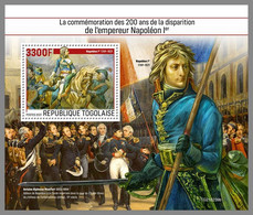 TOGO 2021 MNH Napoleon I. Bonaparte S/S - OFFICIAL ISSUE - DHQ2132 - Franz. Revolution