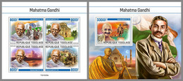 TOGO 2021 MNH Mahatma Gandhi M/S+S/S - IMPERFORATED - DHQ2132 - Mahatma Gandhi