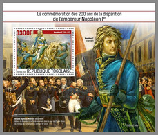 TOGO 2021 MNH Napoleon I. Bonaparte S/S - IMPERFORATED - DHQ2132 - Franz. Revolution