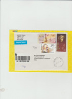 Bulgaria 2021 - Busta Racc. X L'Italia Afrancata Con 3 Stamps - Brieven En Documenten