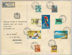 62921 - TANGANIKA - POSTAL HISTORY - 1961  FDC COVER With INFORMATION BOOKLET Medicine LIONS - Tanganyika (...-1932)