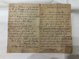 VARESE MASCIAGO LETTERA EMIGRATO THANN ALSAZIA FRANCIA 1923. - Manuscripts