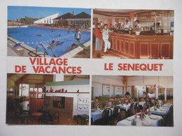 BLAINVILLE Sur Mer Fédération "Le Senequet" Village De Vacances En 4 Vues Animées - CPM 50 MANCHE - Blainville Sur Mer