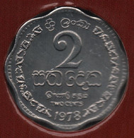 SRI LANKA 2 CENTS 1978 KM# 138 - Sri Lanka