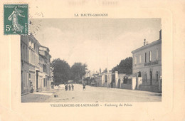 CPA 31 VILLEFRANCHE DE LAURAGAIS FAUBOURG DU PALAIS - Autres & Non Classés