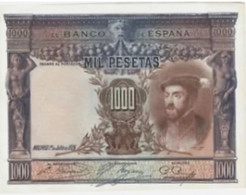 Spain España Espagne 1000 Pesetas 1925 EF XF - [ 4] 1975-… : Juan Carlos I