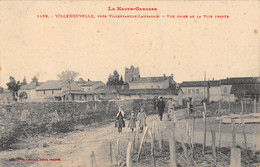 CPA 31 VILLENOUVELLE VUE PRISE DE LA VOIE FERREE - Autres & Non Classés