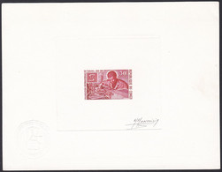 Congo Sc199 ILO 50th Anniversay, Worker At Lathe, Industry, Industrie, Signed Red Die Proof, Epreuve - ILO