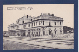 CPA Bulgarie Bulgaria Non Circulé Philippoli La Gare Train Station - Bulgaria