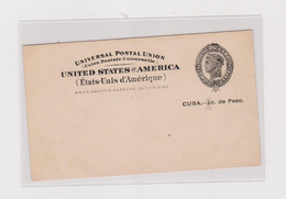 CUBA UNITED STATES OCCUPATION   Postal Stationery Unused With Perfin 1 - Cartas & Documentos