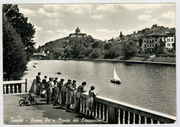 TORINO   FIUME   PO   E MONTE  DEI  CAPPUCCINI           (VIAGGIATA) - Fiume Po