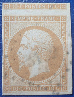 R1311/121 - NAPOLEON III N°13Ab Bistre Orange - Voisin Au Nord - 1853-1860 Napoléon III