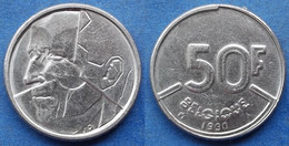 BELGIUM - 50 Francs 1990 French KM# 168 Baudouin I (1951-1993) - Edelweiss Coins - 50 Frank