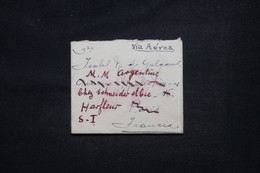 ARGENTINE - Petite Enveloppe De Buenos Aires Pour  La France Par Avion En 1930, Affranchissement Au Dos - L 103516 - Covers & Documents