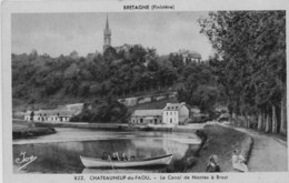 CHATEAUNEUF-du-FAOU - Le Canal De Nantes  à Brest - Barque - Animé - Châteauneuf-du-Faou