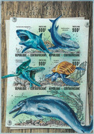 A1505 - CENTRAL AFRICA - Error, 2016, IMPERF MINIATURE SHEET:  Prehistoric Marine Life - Vor- U. Frühgeschichte