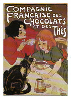 Carte Postale Moderne - Reproduction D' Affiche - Compagnie Française Des Chocolats Et Des Thés - Publicité