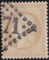 France   .   Y&T   .    59      .     O   .      Oblitéré    .   /   .   Cancelled - 1871-1875 Ceres